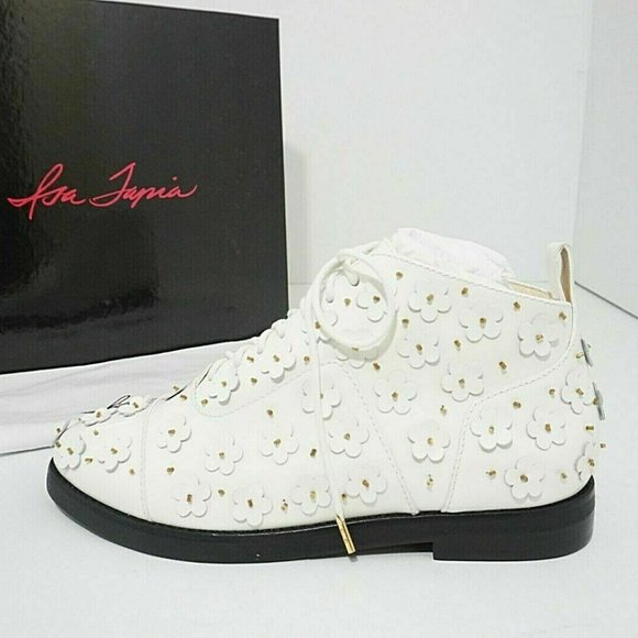 Isa Tapia Winston Floral Combat Ankle Boot Lace up - Picture 7 of 12